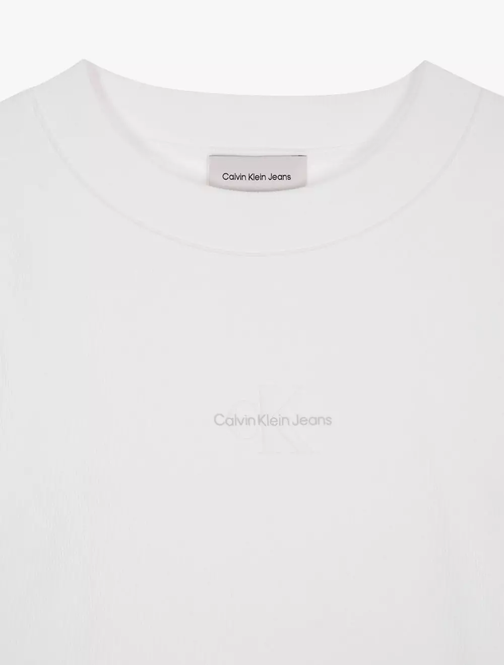 Calvin Klein Jeans - Long Sleeve Monogram Baby Tee - White - white