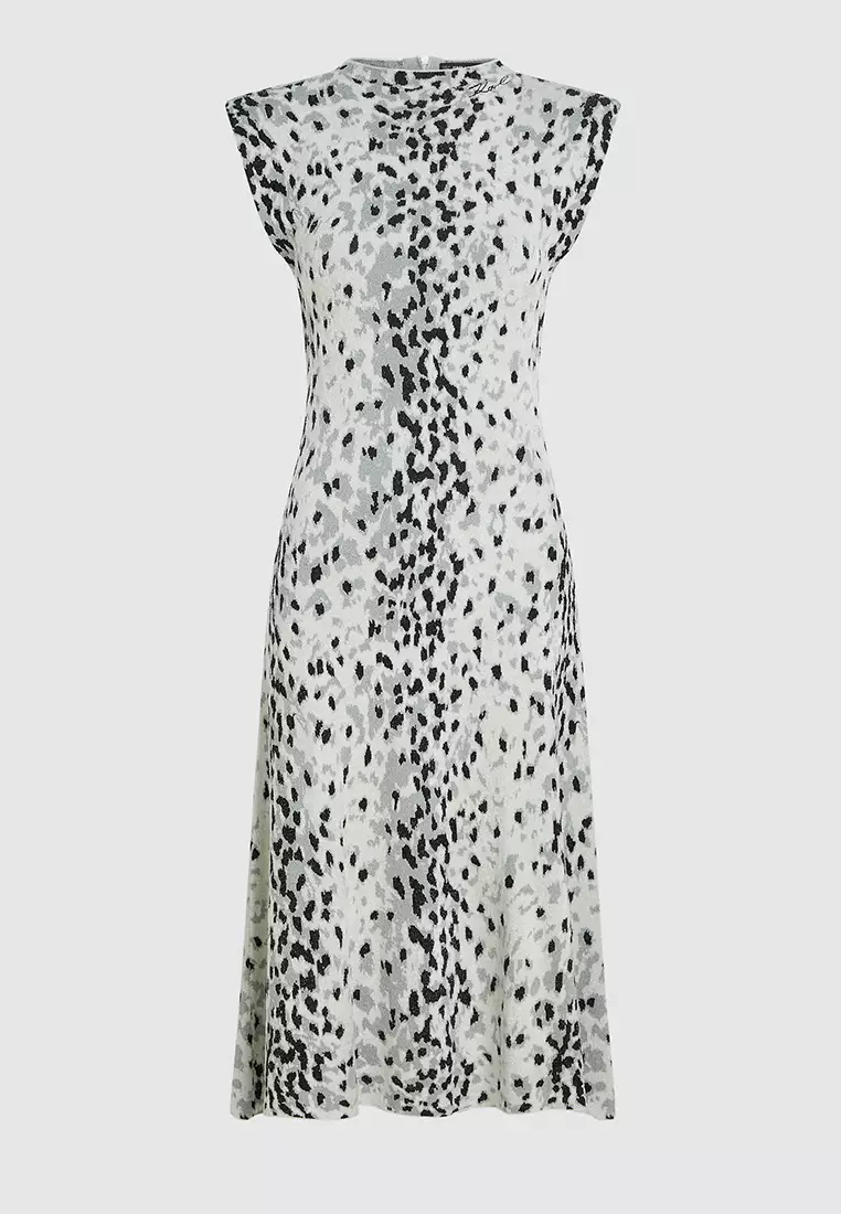 Snow Leopard Knit Dress