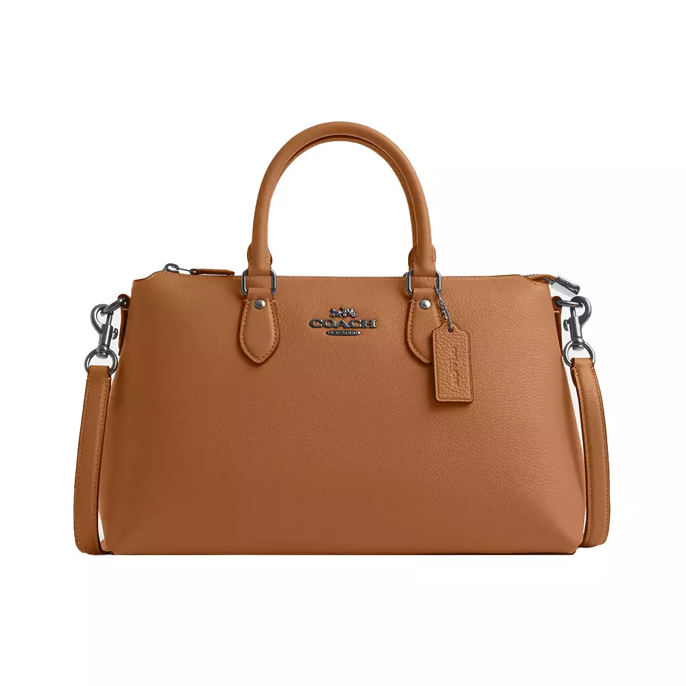 [12.12 Dealcember] Georgia Satchel Bag Light Saddle Shw