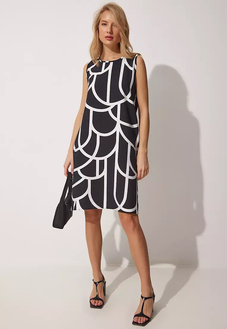 Patterned Mini Summer Dress