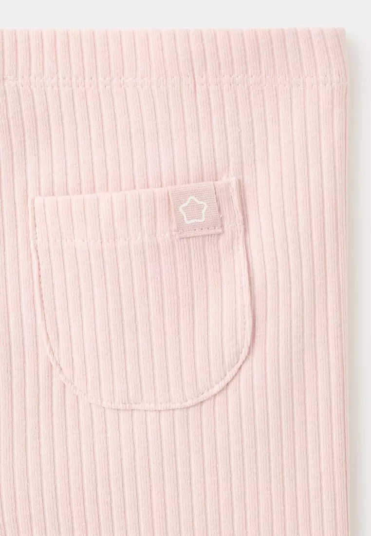 Cotton Ribbed Leggings