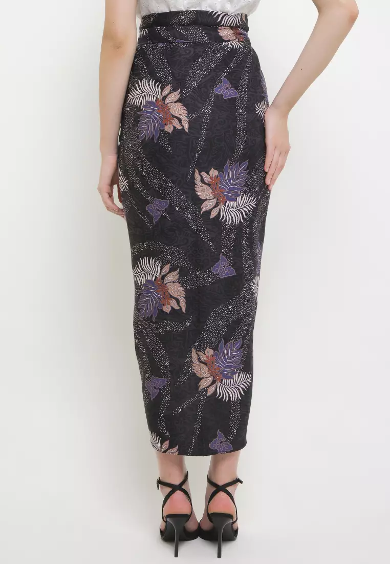 Rok Lilit Batik Instan Wanita Kumara Black