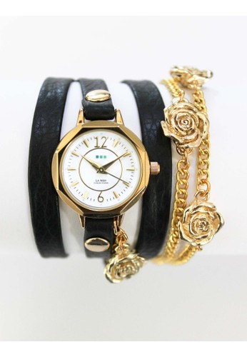 La Mer Collections Giovanni Chain Wrap Watch