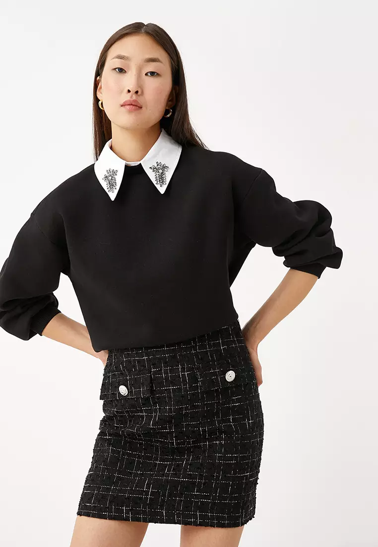 Zara Canada Zara Black Sweater Dress BNWT ZARA BLACK ECRU BRETON