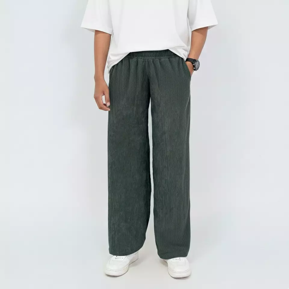 Raka Suede Corduroy Pants Army