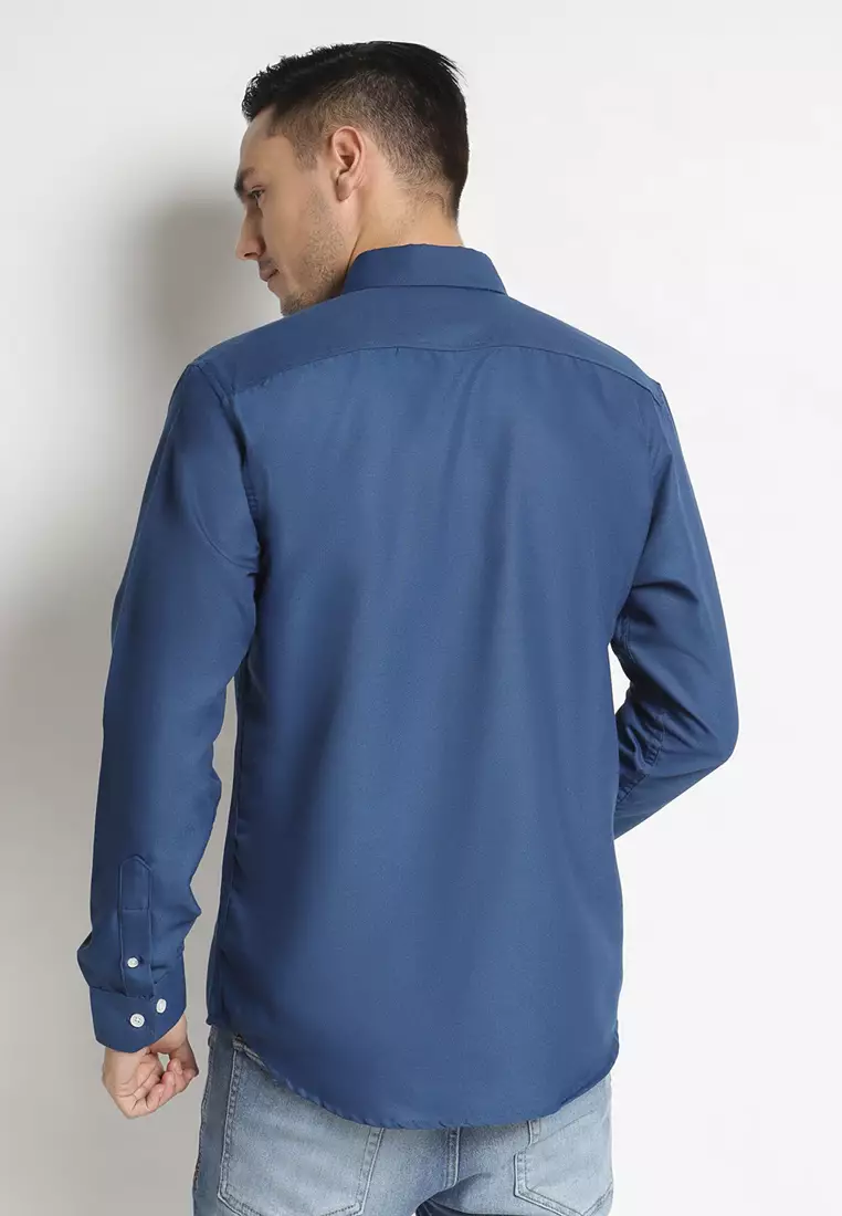 Navy LS Premium Shirt