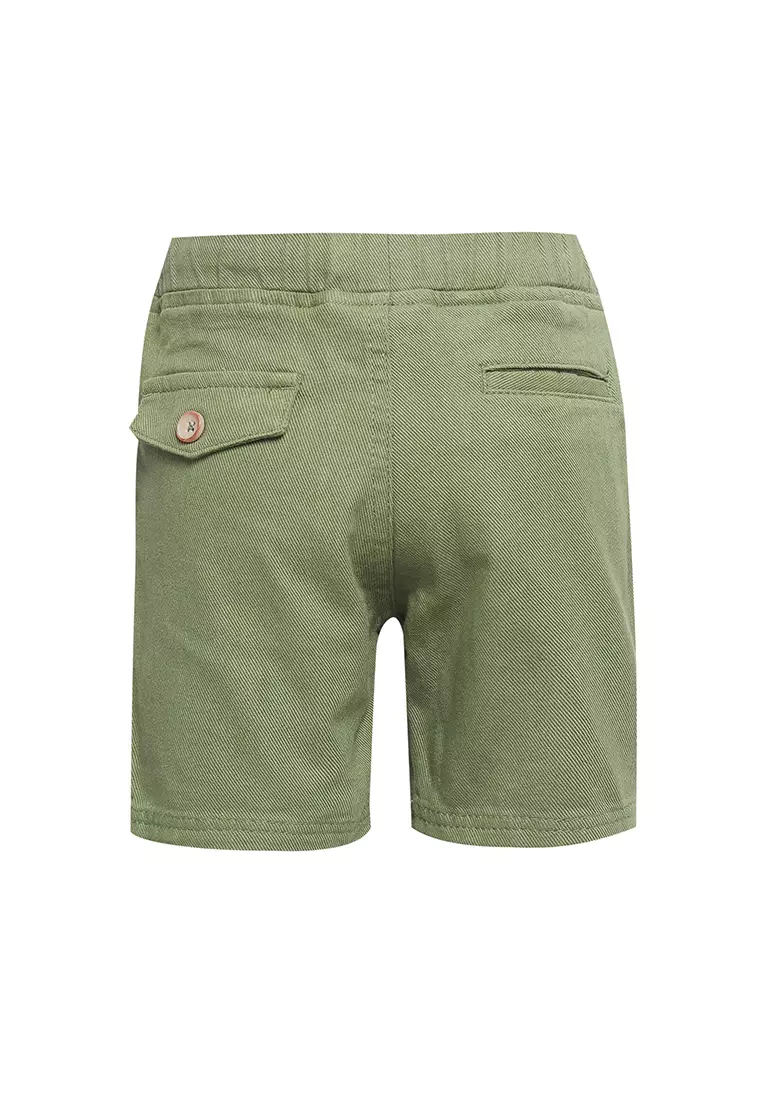 Qna Boy Haurking Celana Katun anak Hijau Sage