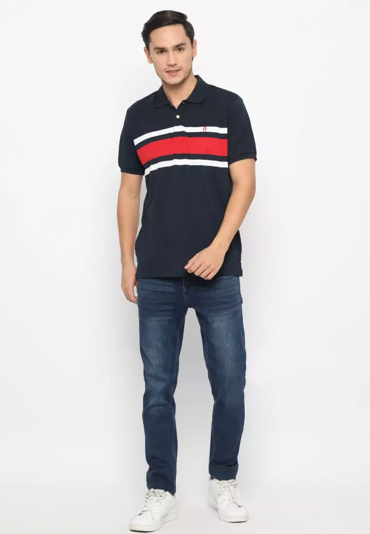 MATSUDA Kaos Polo Shirt Pria Kerah Khasiba