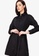 ZALORA WORK black Longline Button Down Shirt 445B6AAF5E264DGS_3