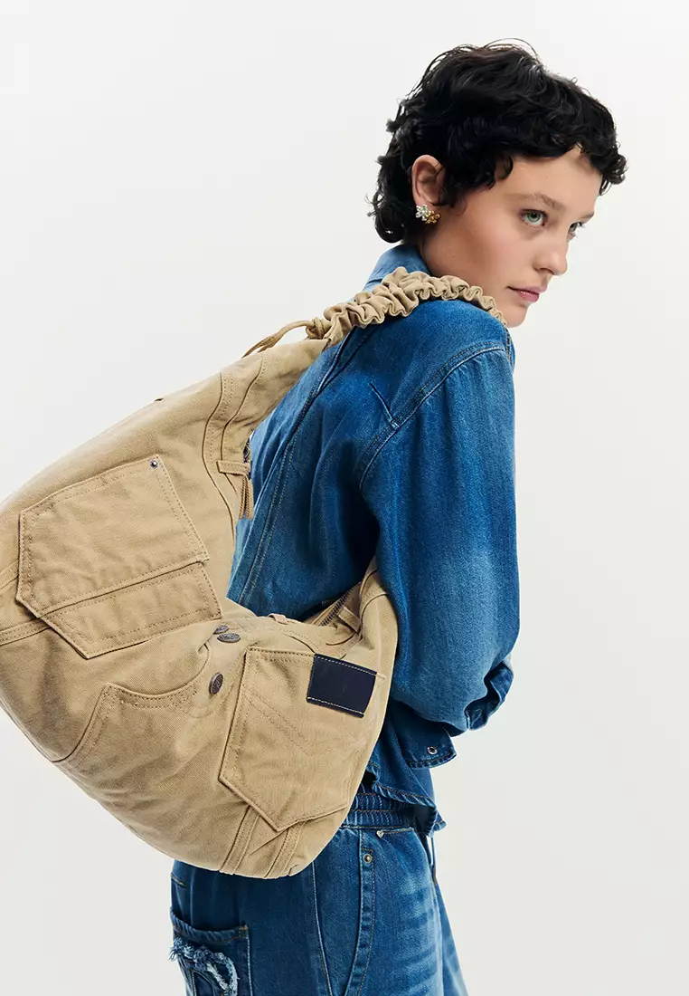 ACCESSORIES FABRIC SHOULDER BAG