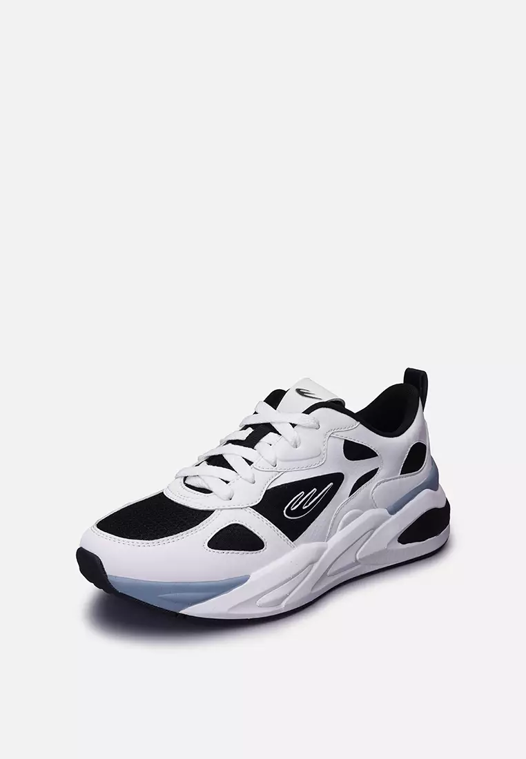 World balance white sneakers top