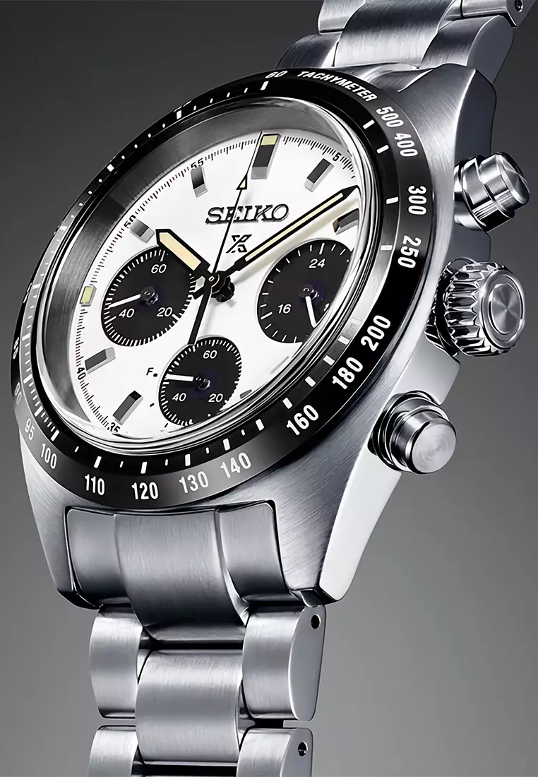 Seiko Prospex Solar Chronograph - Jam Tangan Pria - Silver - Stainless Steel - SSC813P1