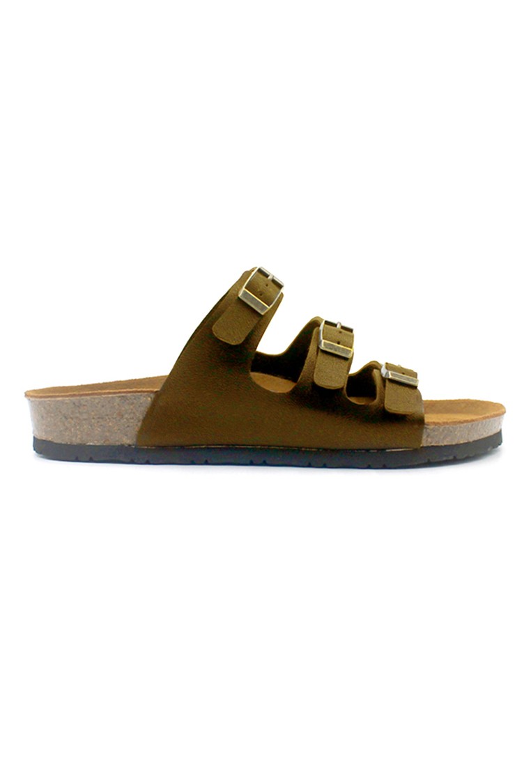 Ely - Camel Leather Sandals & Flip Flops