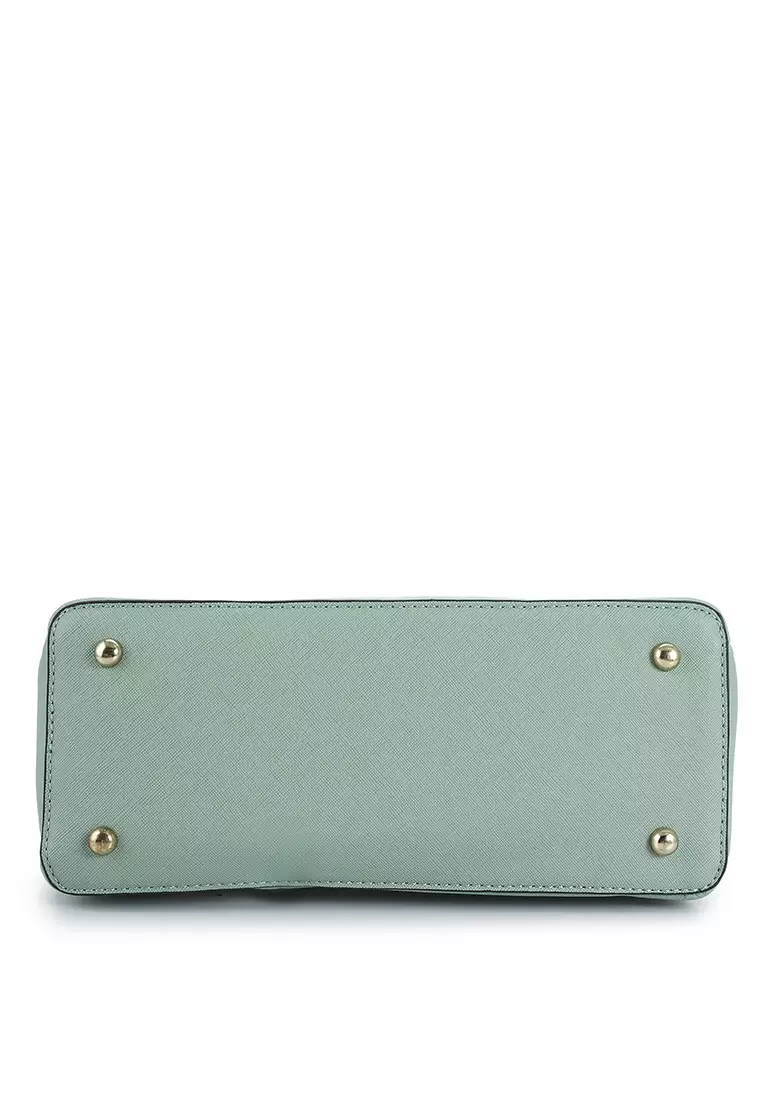 Saffiano Convertible Satchel