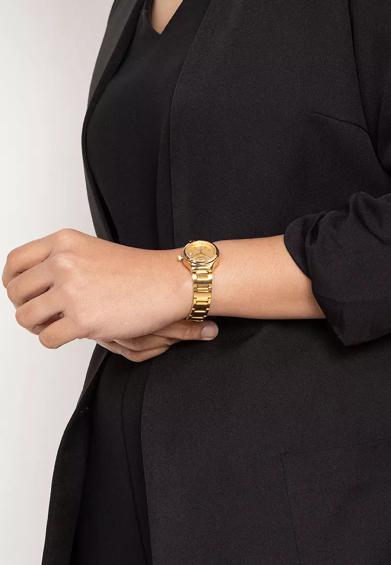 Analog Watch 20122265-Gold Dial - Line