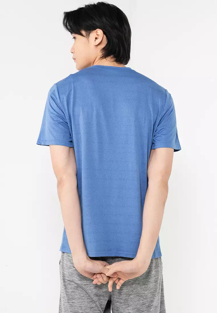 T-shirt Pêche Duo Fang Ops Bleu Clair Taille M - Dry Fit Unisexe