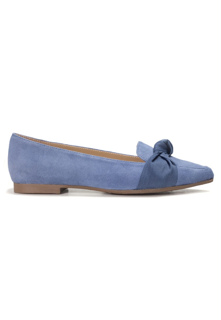 AMAZTEP Suede Leather upper with Gross Grain Ribbon Low Heels