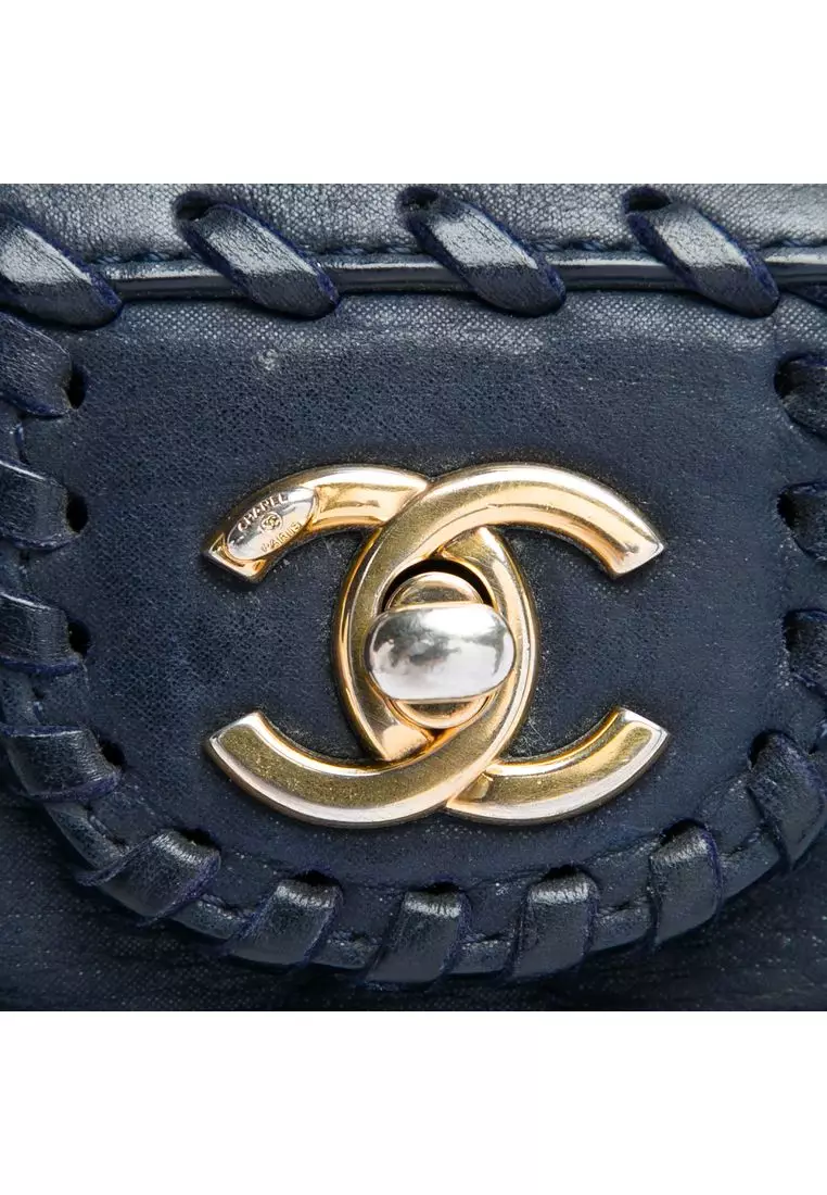 Pre-Loved Chanel Medium Quilted Iridescent Calfskin Happy Stitch Flap