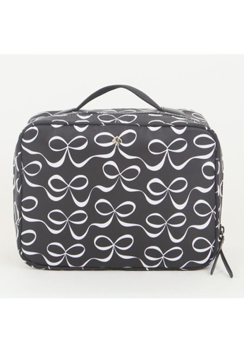 網上選購Kate Spade Kate Spade Jae Elegant Bow WLR0205 974 Travel Cosmetic Bag  In Black Multi 2023 系列| ZALORA香港