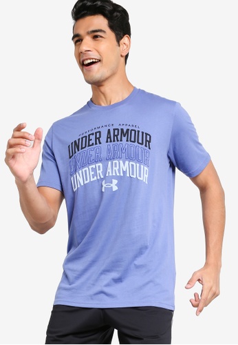 Under Armour purple Multi Color Collegiate Short Sleeve Tee 5DF24AABCF7B52GS_1