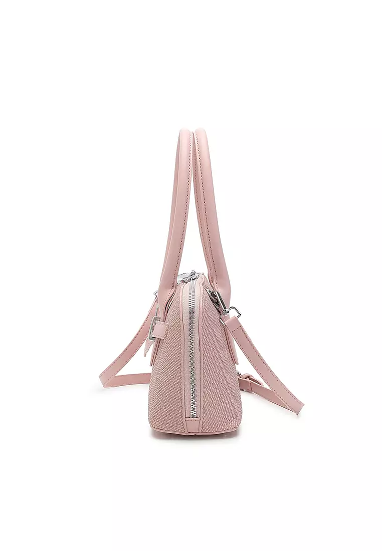 Women's Top Handle Bag / Sling Bag / Crossbody Bag (Tas Selempang / Tas Tangan) - Merah Jambu