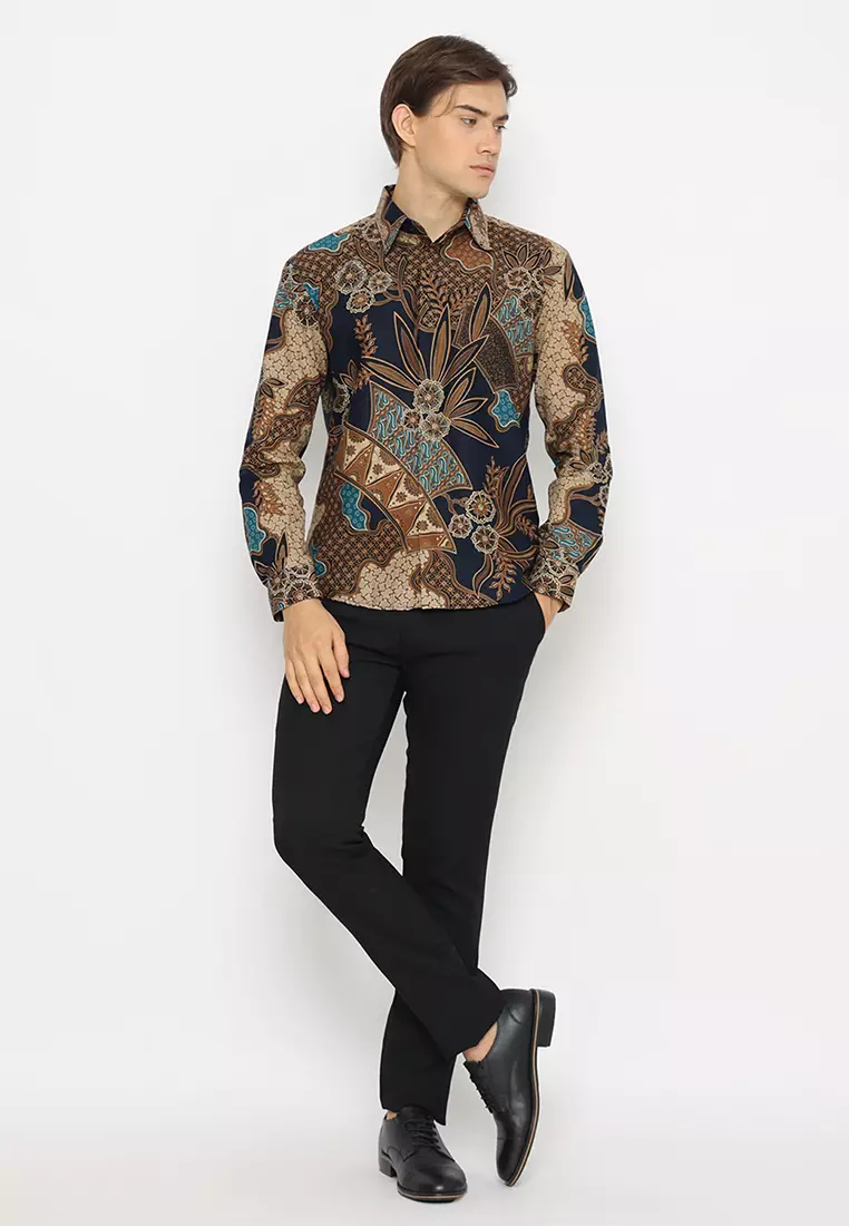 Kemeja Batik Slimfit Sutawijaya - Navy