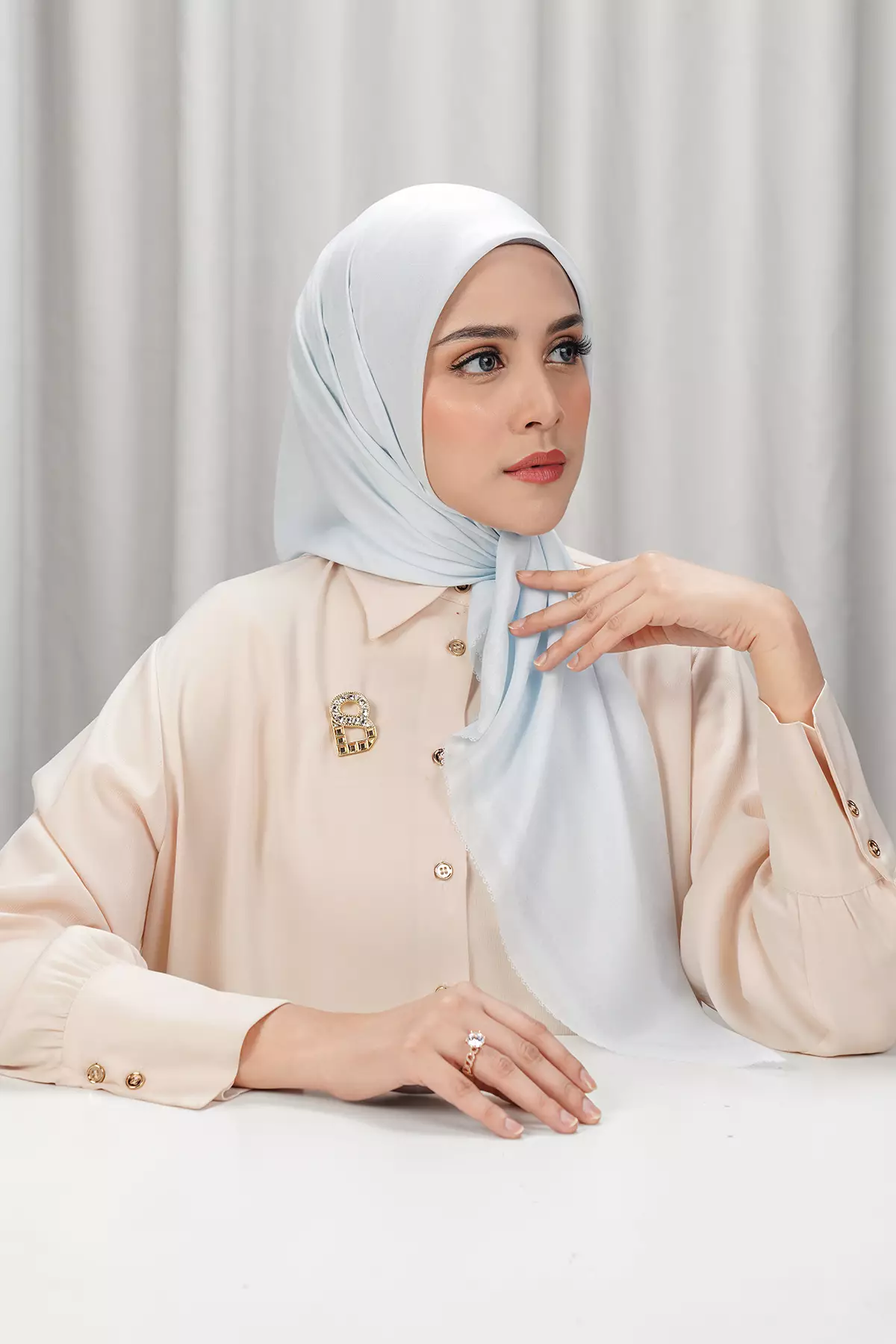 Today's Scarf - Bright White