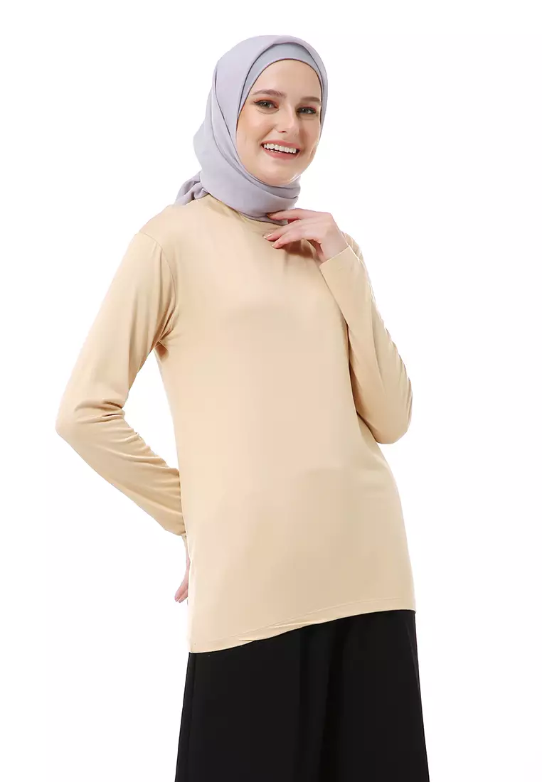 Zlora Manset Atasan Wanita Motif Long Sleeve Reguler Fit  - Coksu