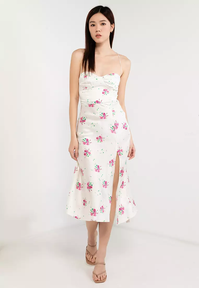 Artist Sandy Floral Cross Back Bustier Dress 2024, Buy Artist Online