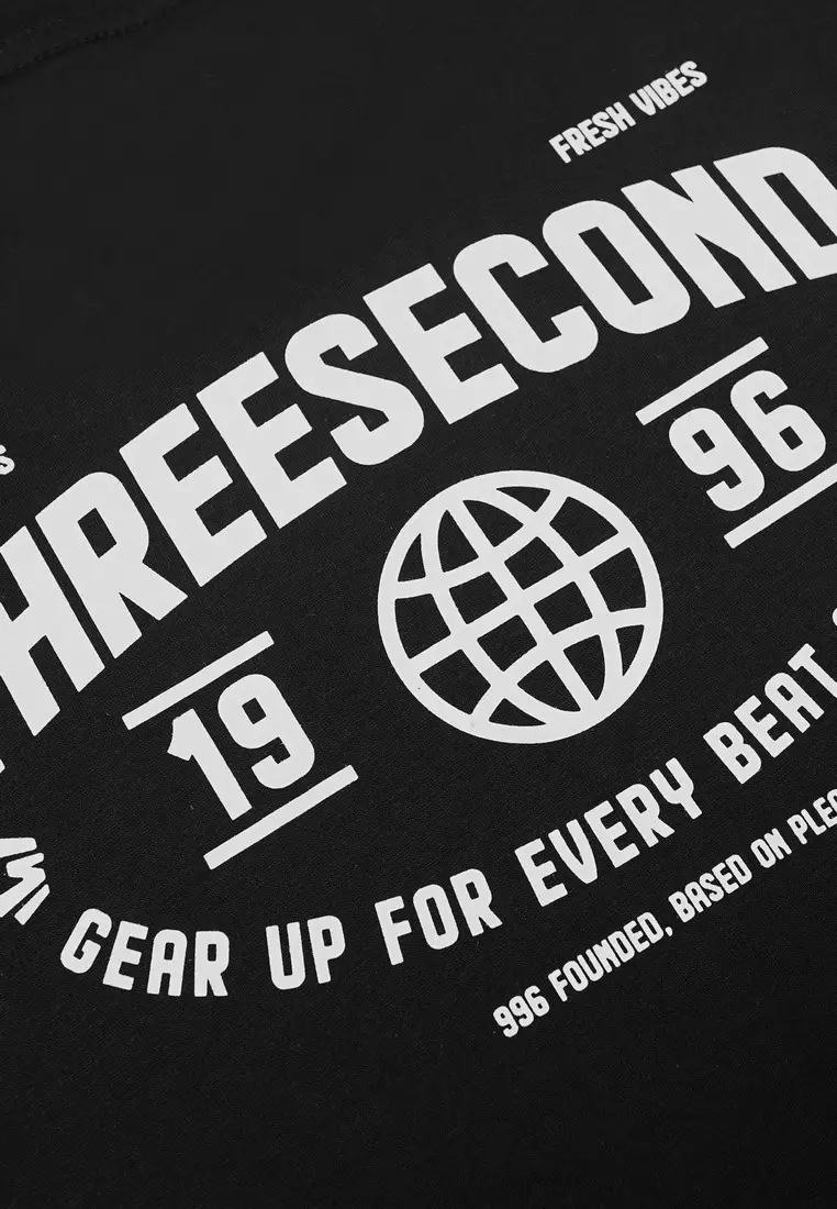 3Second Men's T-Shirt Short Sleeve Regular Fit Cotton Poca C930125