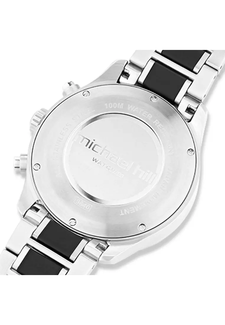 Buy Michael Hill Solar Powered Men's Watch with Black Tone in Stainless Steel 2024 Online
