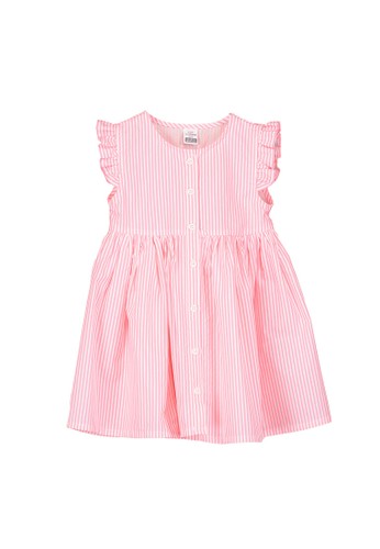 Jual Lc Waikiki Baby Girl S Striped Poplin Dress Original Zalora Indonesia