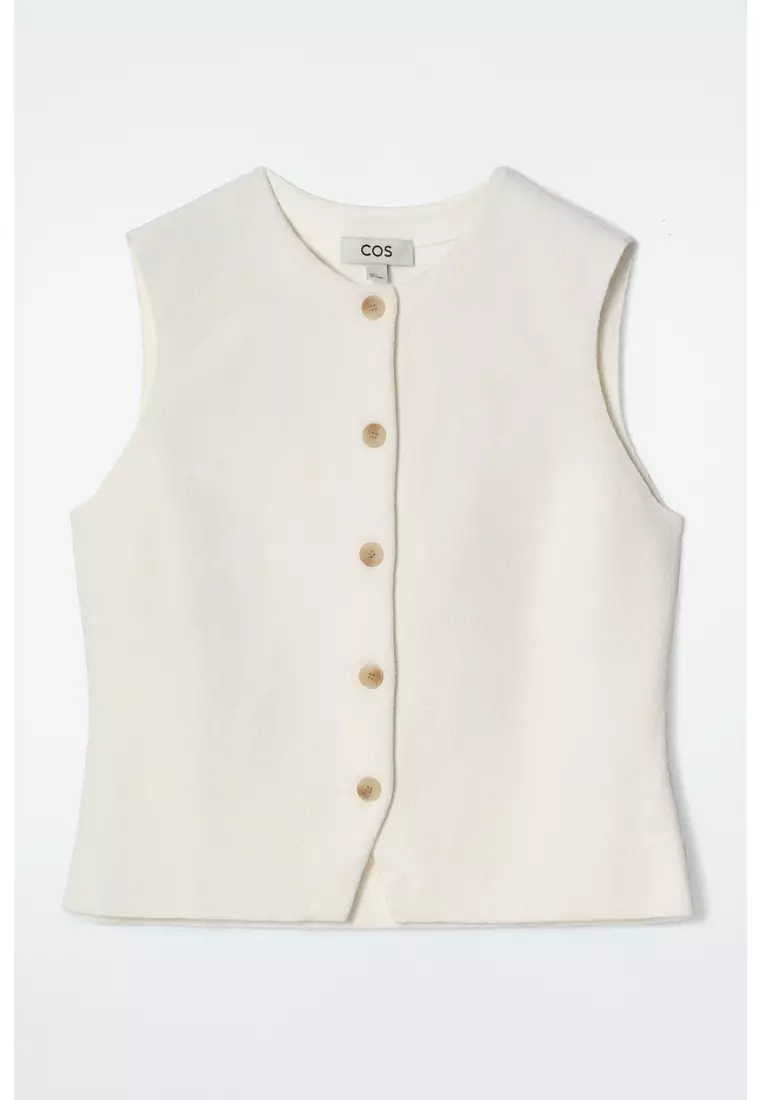 KNITTED COTTON WAISTCOAT