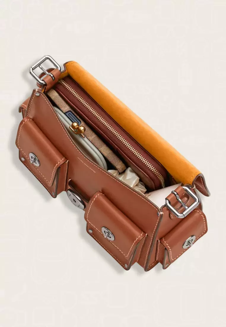 Coach Cargo Turnlock Soft Tabby Burnished Amber