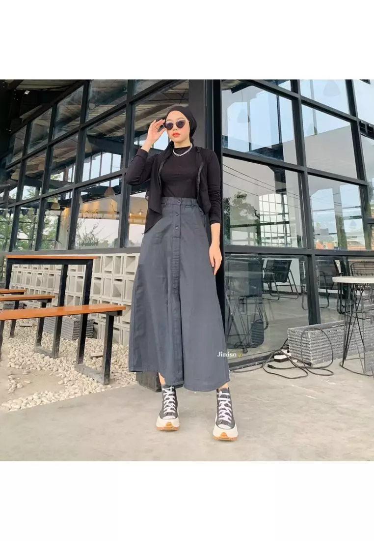 Highwaist Rok Slit Jeans Panjang 995 SEVENTY