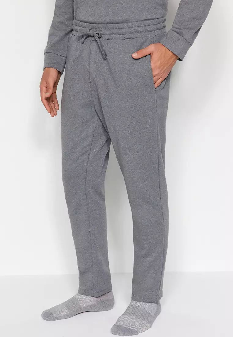 Regular Fit Knitted Pajamas Set.