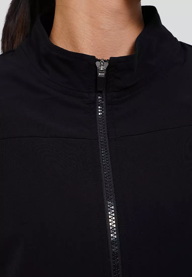 High Neck Active Cropped Jacket