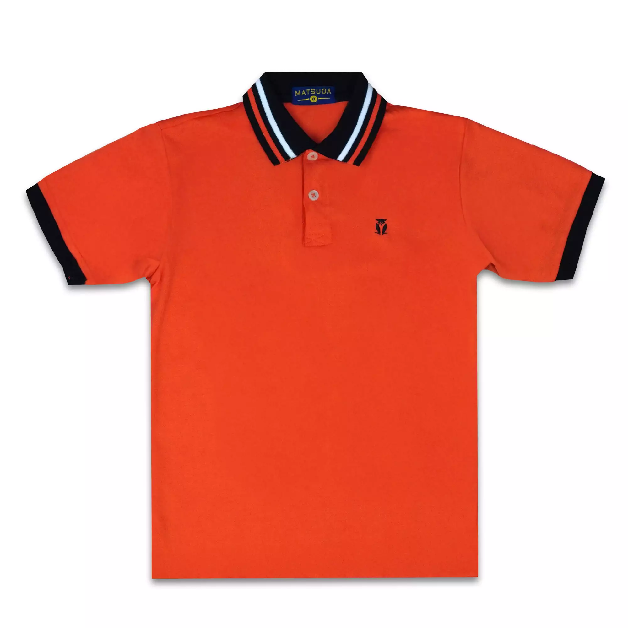 Matsuda baju kaos polo anak laki laki katun umur 2-12 Toby Orange