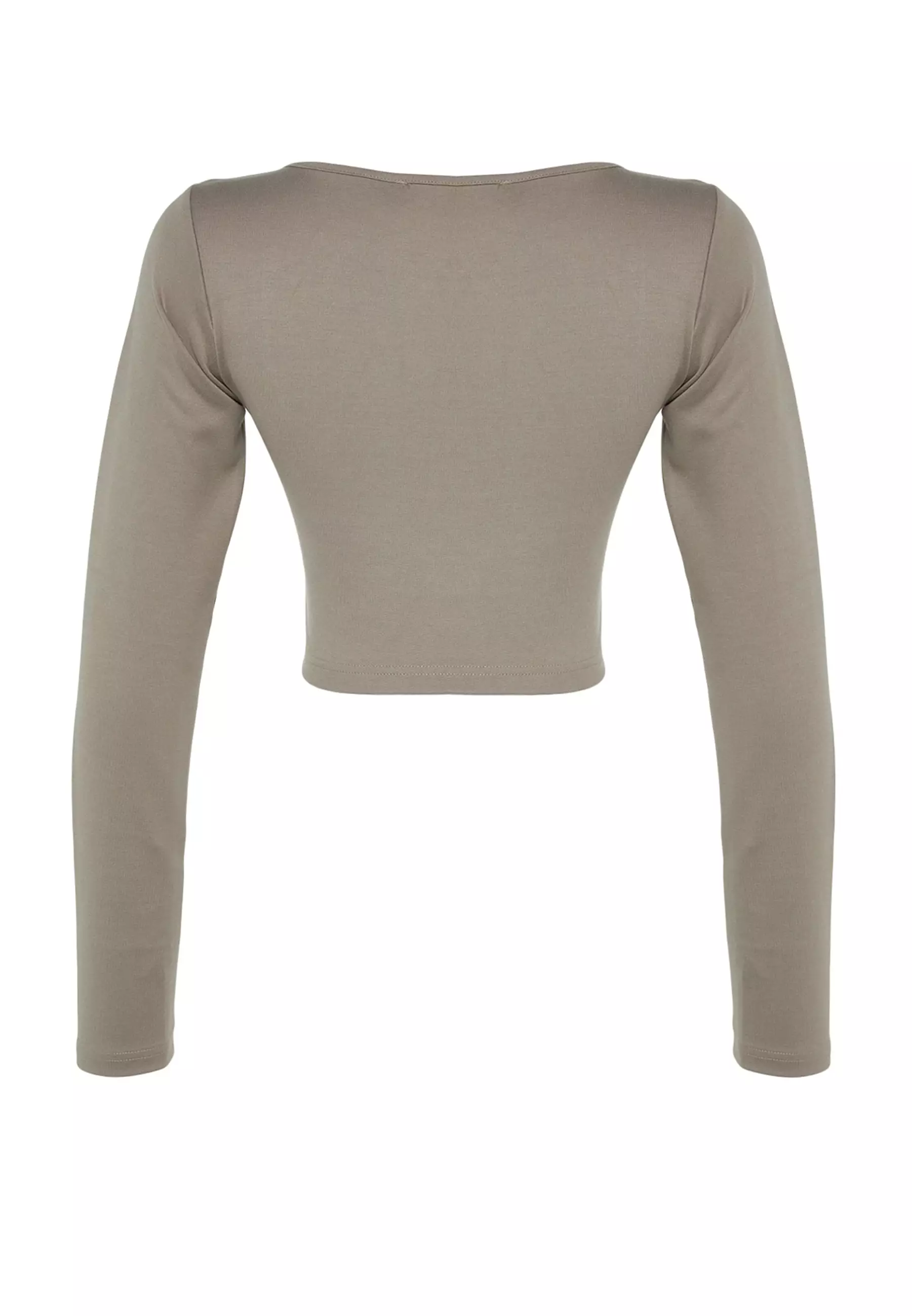 Buy Trendyol Fitted Square Neck Top Online | ZALORA Malaysia