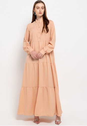 Emma Dress-F by Covering Story (Coklat)