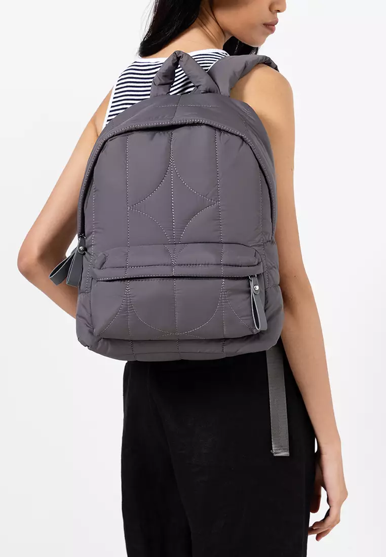 Quilted Nylon Backpack