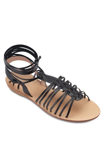 Strappy Lace Up Gladiator Sandals, 女zalora是哪裡的牌子鞋, 鞋