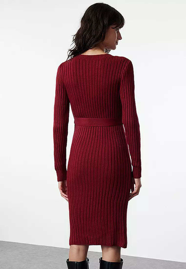 Belted Knit Dress