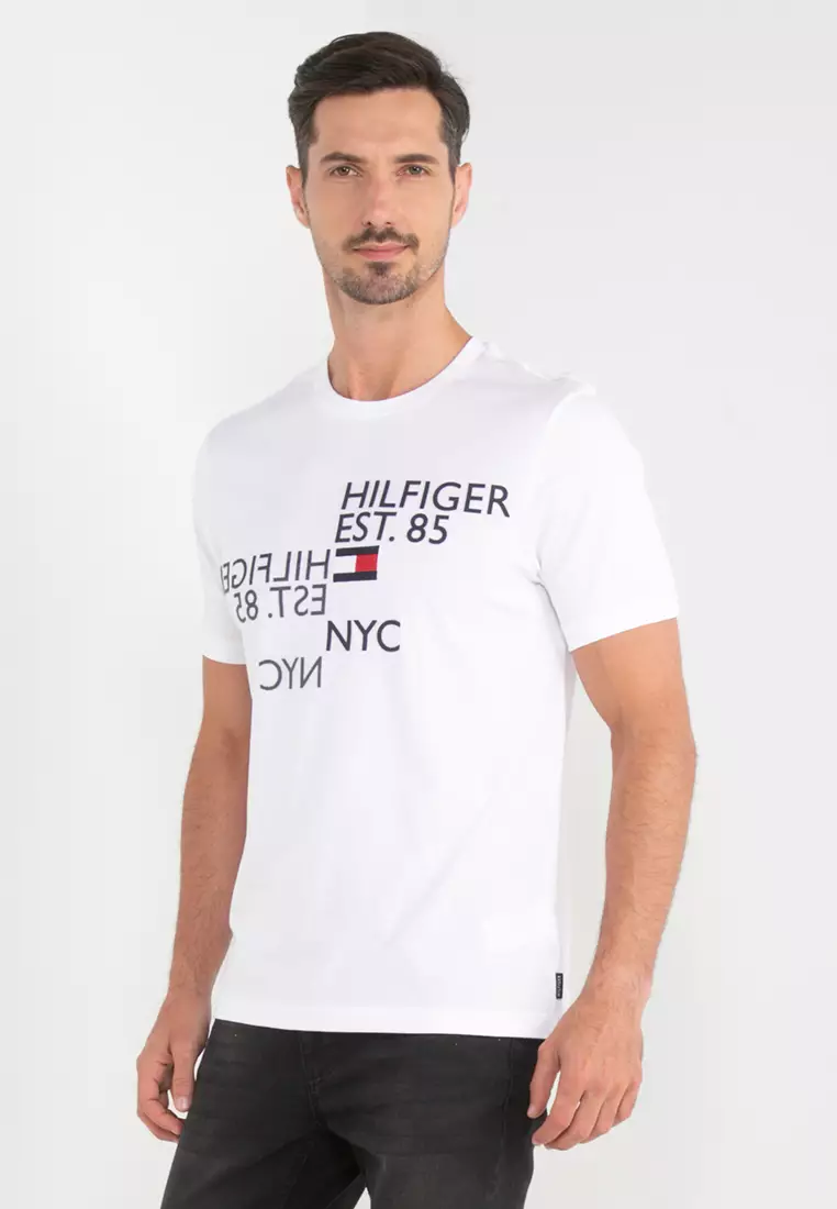 Buy Tommy Hilfiger Mirrored Graphic Tee Online | ZALORA Malaysia