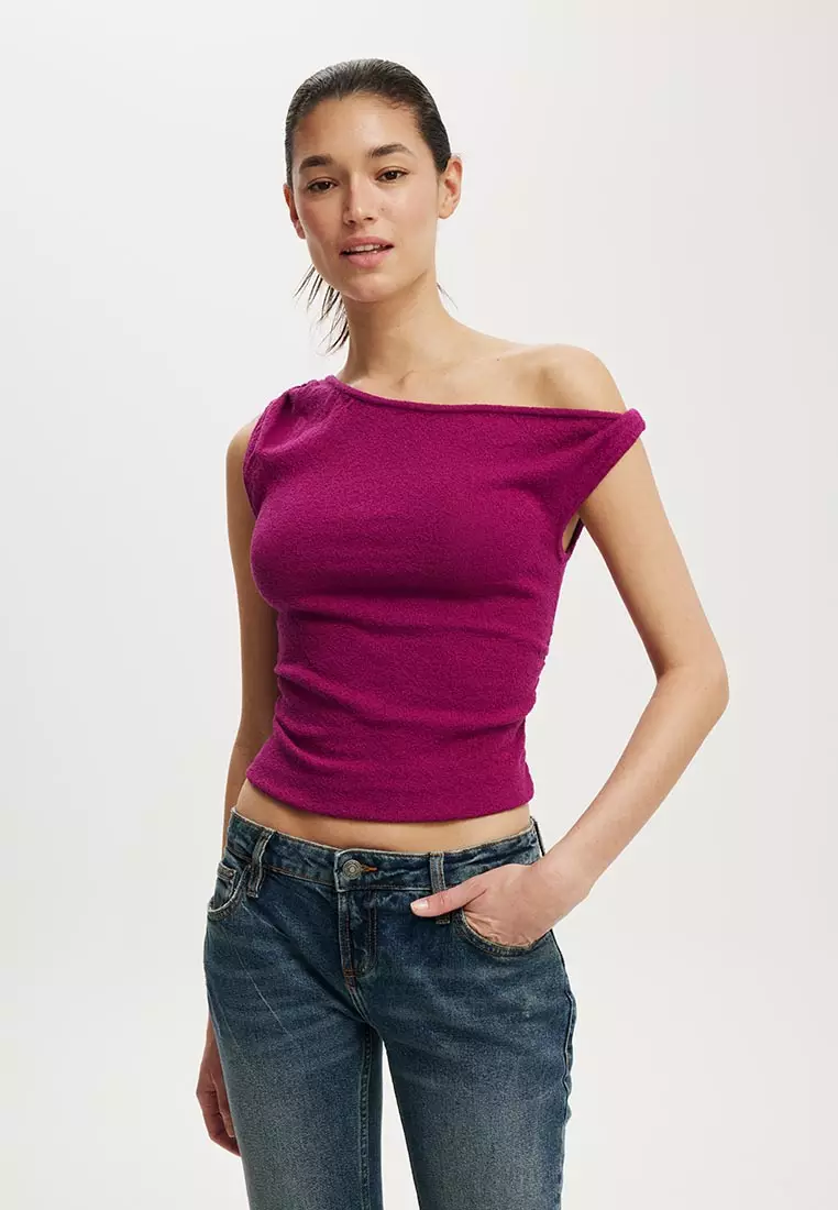 Textured Off The Shoulder
