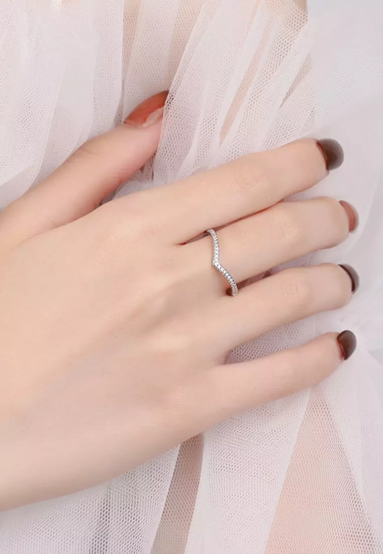Cincin Wanita Adjustable Lamaran Persegi Aksesoris Elegan Cantik Jewelry