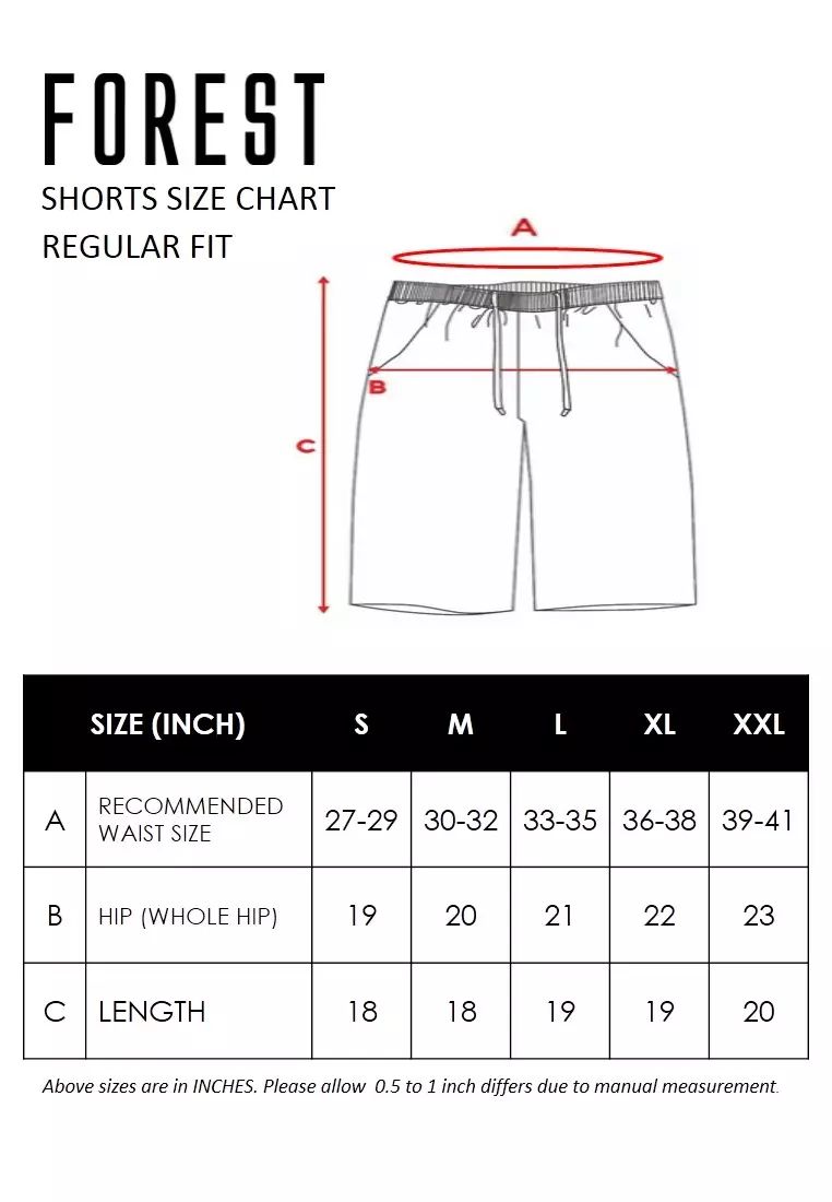 Forest Stretchable Casual Short Pants Men - Seluar Pendek Lelaki - 65724 - 33Navy