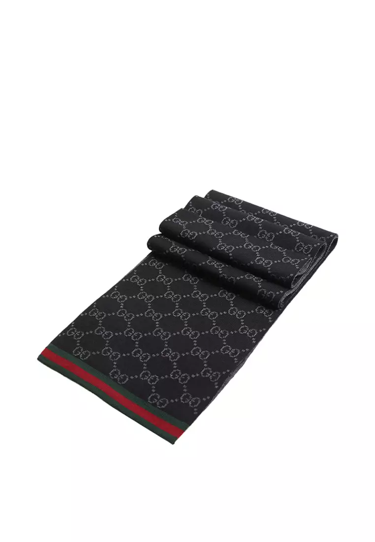Buy GUCCI Gucci men's wool scarf 325806 2024 Online ZALORA