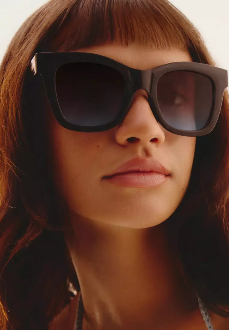 QUAY After Hours Sunglasses - Bone/Brown Fawn