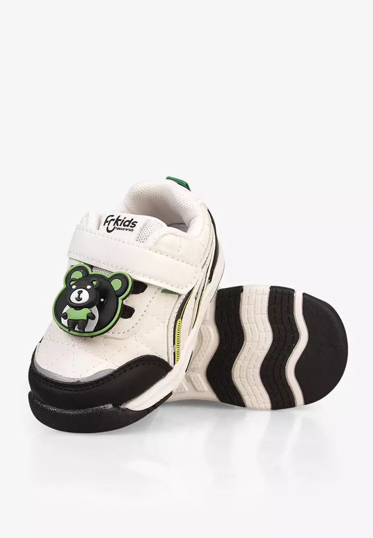 Sepatu Sneakers Tali Anak Bayi Pre Walker Baby Unisex A.Shamy in Black